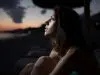 Lady staring at stars