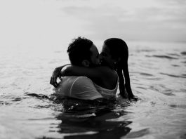 Photo by Edward Eyer: https://www.pexels.com/photo/man-and-woman-kissing-together-on-body-of-water-1001445/