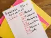 handwritten marketing exit notebook